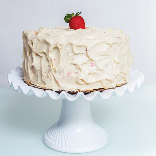 Strawberries and Cream Layer Cake