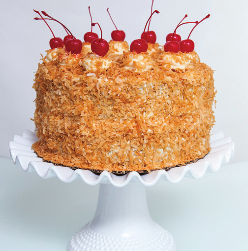 Pineapple Toasted Coconut Layer Cake